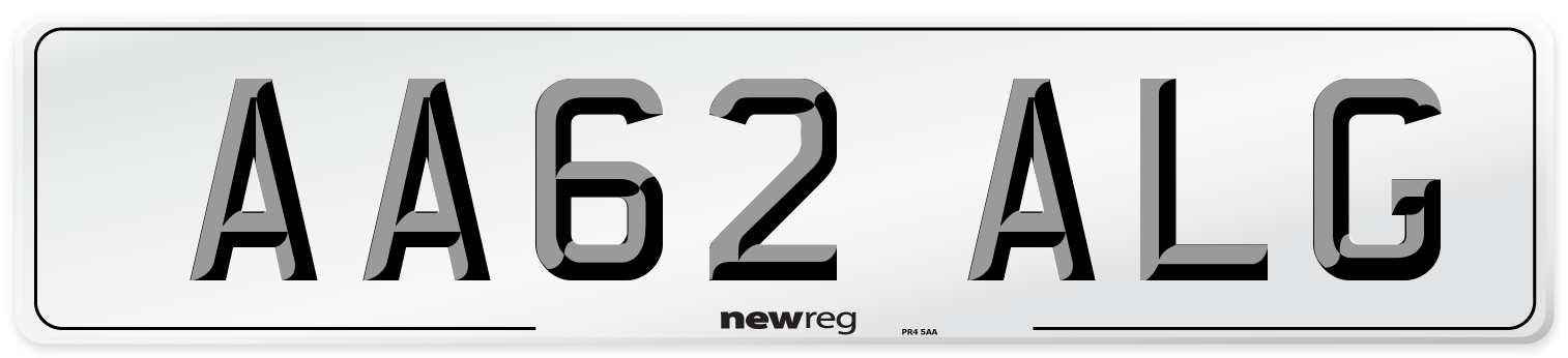 AA62 ALG Number Plate from New Reg